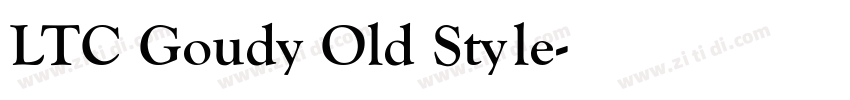 LTC Goudy Old Style字体转换